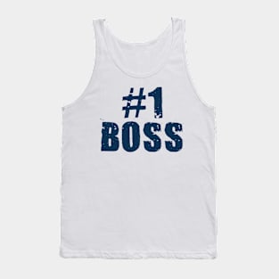 #1 boss grunge style graphic design Tank Top